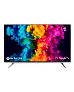 motorola Google Television Smart TV Google TV | Android TV | FHD Full HD 43" Pulgadas DLED | 110V/220V | 2024 Modelo MOT43FLE11 | LED Pantalla