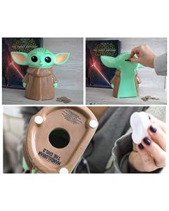 Silver Buffalo Star War's The Mandalorian The Child - Banco de Monedas de cerámica Grande